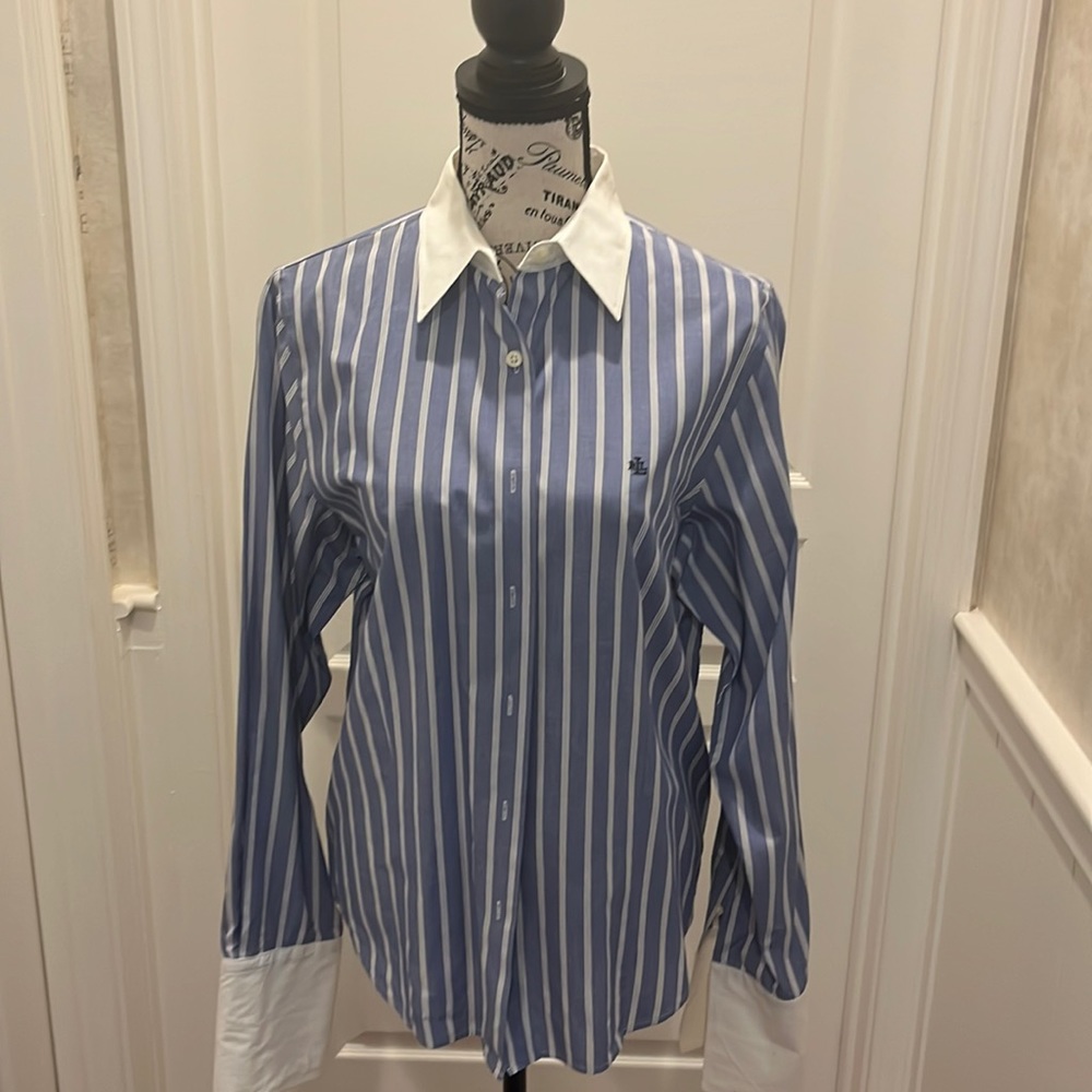 Ralph Lauren size L classic striped button down
